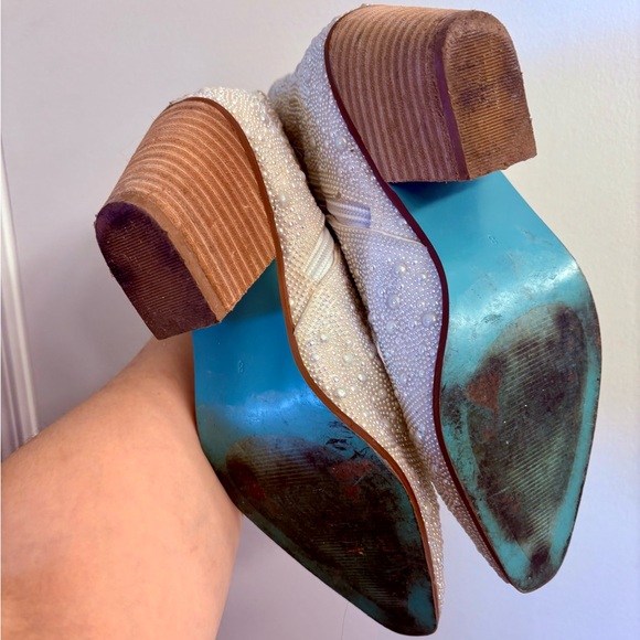 Betsey Johnson Pearl Rhinestone Cowboy Booties - Picture 10 of 10